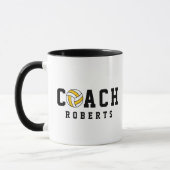 Volleyball COACH [individuelle Name] Tasse (Links)