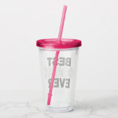 Volleyball Coach ist der beste Trainer für Spaß be Acryltrinkbecher (Rückseite)