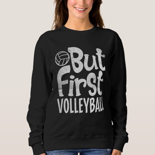 Volleyball Coach Like A Normal Coach But Cooler Sweatshirt (Vorderseite)