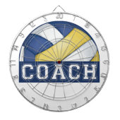 Volleyball-Coach ProfiledInk Dart Board Dartscheibe (vorne)