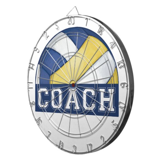 Volleyball-Coach ProfiledInk Dart Board Dartscheibe (Vorderseite rechts)