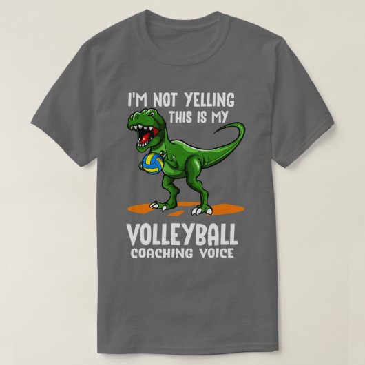 Volleyball-Coach TRexAssistant Coach T-Shirt (Design vorne)