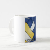 Volleyball Coach Vielen Dank Kaffeetasse (Vorderseite Links)