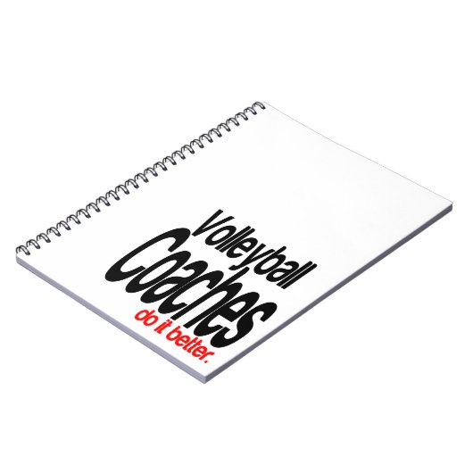 Volleyball Coaches Do It Better Notizblock (Linke Seite)