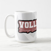 Volleyball Coffee Tasse Anpassbare Farben (Links)