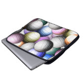 Volleyball-Collage Laptopschutzhülle (Vorne Knopf)