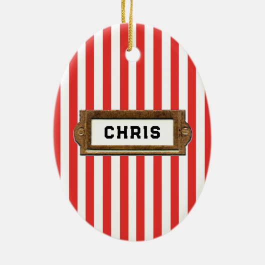 Volleyball Collectible Keramik Ornament (Hinten)