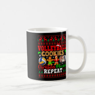 Volleyball-Cookies Weihnachtsfilme Wiederholung vo Kaffeetasse