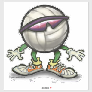 Volleyball Cool Aufkleber
