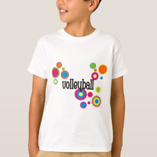 Volleyball-coole Polka-Punkte T-Shirt