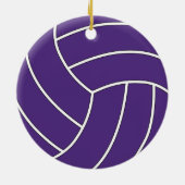 Volleyball Custom Colors & Text Weihnachtsdekorati Keramik Ornament (Hinten)