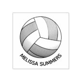 Volleyball Custom-Name Gummistempel (Prägung)