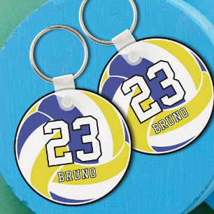 Volleyball Custom Name und Trikotnummer Schlüsselanhänger