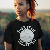 Volleyball Custom Team, Player und Jersey Nummer T-Shirt