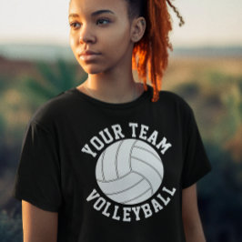 Volleyball Custom Team, Player und Jersey Nummer T-Shirt