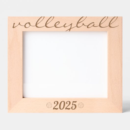 Volleyball custom year minimalist  geätzte rahmen (Vorderseite)
