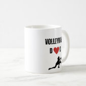 Volleyball Dad (Female Athlete) Kaffeetasse (VorderseiteRechts)