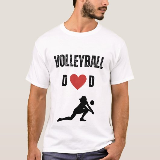 Volleyball Dad (Female Athlete) T-Shirt (Vorderseite)