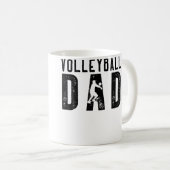 Volleyball Dad For Men Family Matching Funny Volle Kaffeetasse (VorderseiteRechts)
