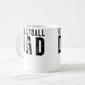 Volleyball Dad For Men Family Matching Funny Volle Kaffeetasse (Vorderseite Links)