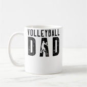 Volleyball Dad For Men Family Matching Funny Volle Kaffeetasse (Links)