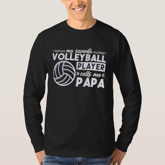 Volleyball Daddy designs for Volleyball Player Pap T-Shirt (Vorderseite)