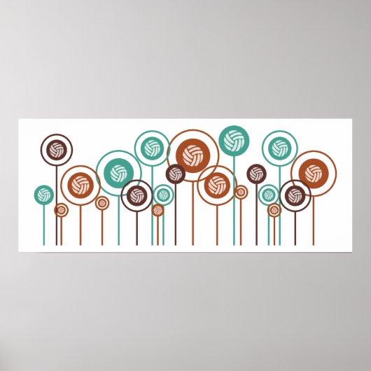 Volleyball Daisies Poster (Vorne)