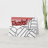 Volleyball - danke! dankeskarte (Vorderseite)