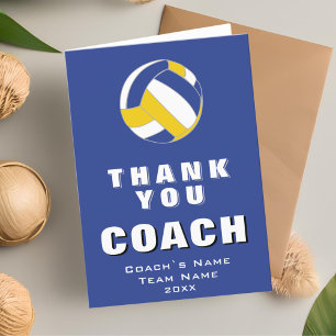 Volleyball Dankeschön Trainer Karte