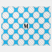 Volleyball-Decke Fleecedecke (Vorderseite (Horizontal))