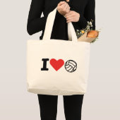 Volleyball der Liebe I Jumbo Stoffbeutel (Vorderseite (Produkt))