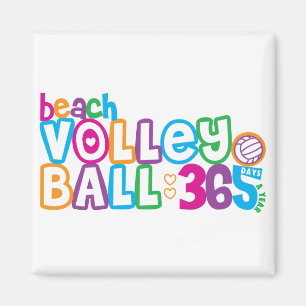 Volleyball des Strand-365 Magnet