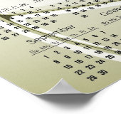 Volleyball Design 2024 Kalenderposter Poster (Ecke)