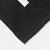 Volleyball 🏐 Design - Blau, Weiß, Schwarz Fleecedecke (Ecke)