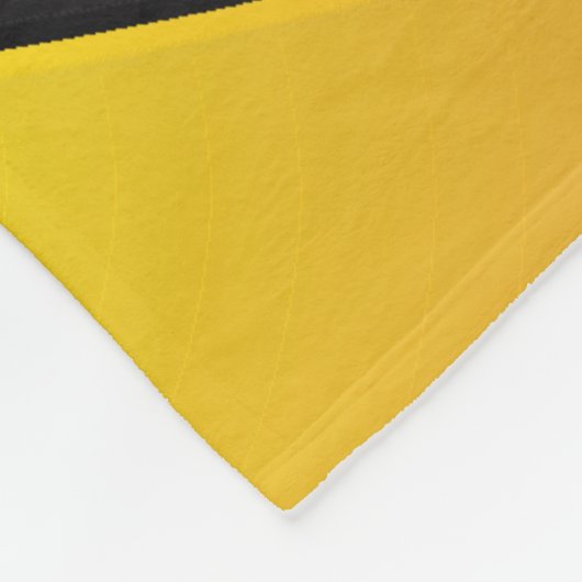 Volleyball 🏐 Design - Gelb, Weiß, Schwarz Fleecedecke (Ecke)