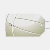 Volleyball Design Geschenktasten Geschenkanhänger (Vorderseite (Horizontal))