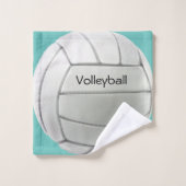 Volleyball Design Handtuch Set (Waschlappen)
