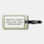 Volleyball Design Luggage Tags Gepäckanhänger (Rückseite horizontal)