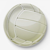 Volleyball Design Paper Party Plate Pappteller (Vorderseite)