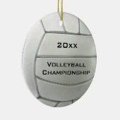 Volleyball Design Round Ornament (Rechts)