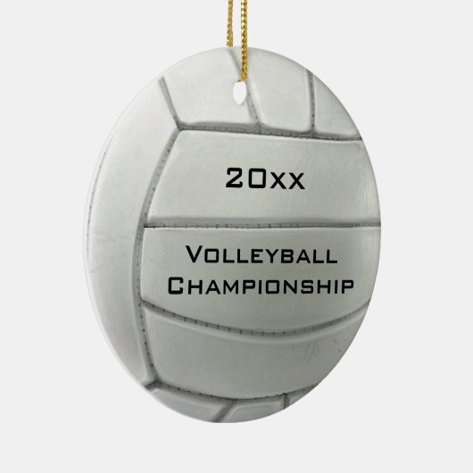 Volleyball Design Round Ornament (Rechts)