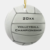 Volleyball Design Round Ornament (Vorne)