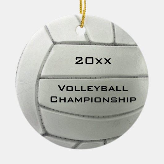 Volleyball Design Round Ornament (Vorne)