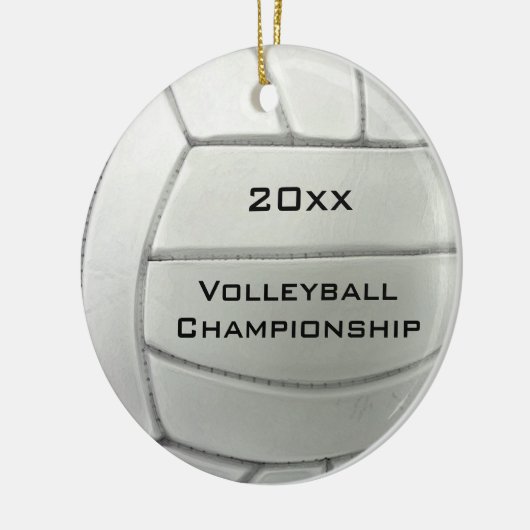 Volleyball Design Round Ornament (Links)