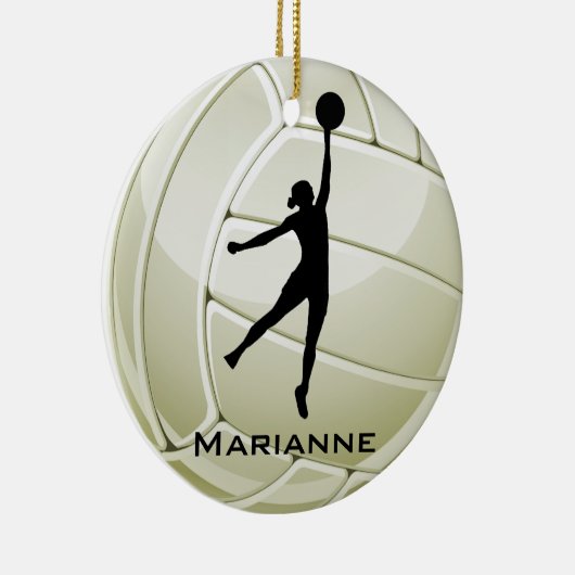 Volleyball Design Round Ornament (Rechts)