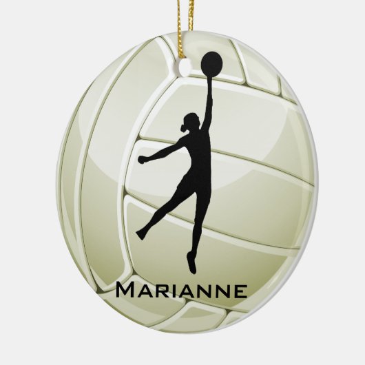 Volleyball Design Round Ornament (Links)