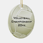 Volleyball Design Round Ornament (Rechts)