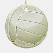 Volleyball Design Round Ornament (Hinten)