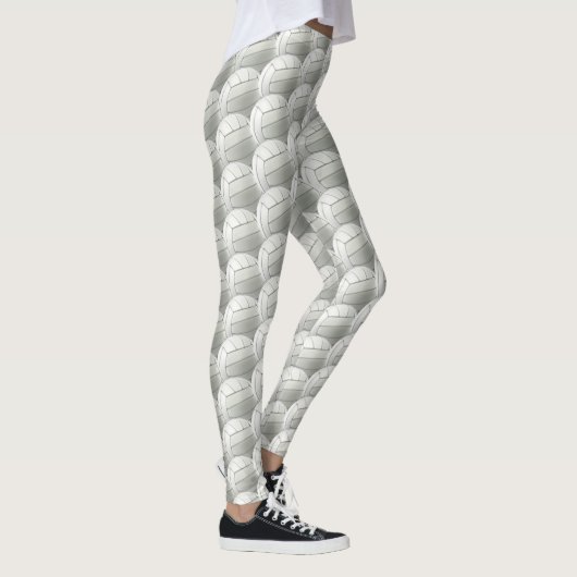 Volleyball-Design überall in Print-Leggings Leggings (Rechts)