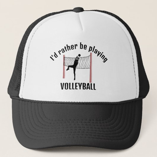 Volleyball-Designhut Truckerkappe (Vorderseite)